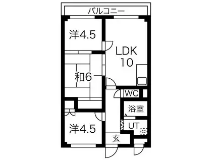 ステイツ明石大久保(3LDK/2階)の間取り写真