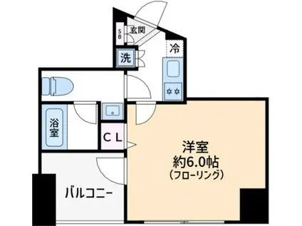 ブライズ駒澤(1K/2階)の間取り写真