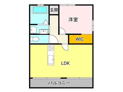 上村アパート(1LDK/2階)の間取り写真
