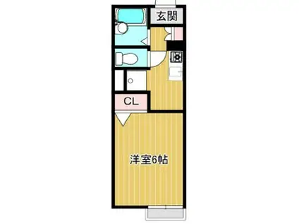 LH池田天神(1K/2階)の間取り写真