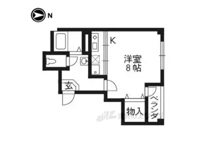 PICCOLO高辻(ワンルーム/2階)の間取り写真