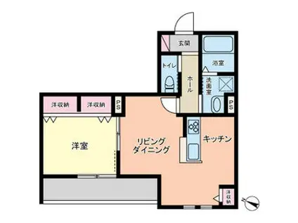 VANGUARD HIYOSHI(1LDK/1階)の間取り写真