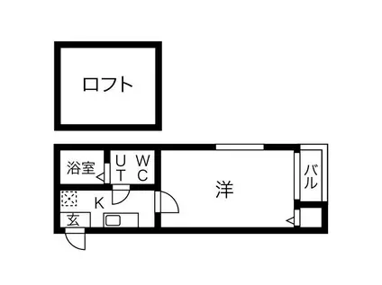 シェモア千種公園(1K/2階)の間取り写真