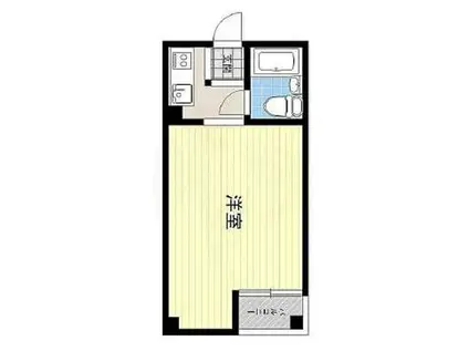 ユーハイツ京町堀(ワンルーム/5階)の間取り写真