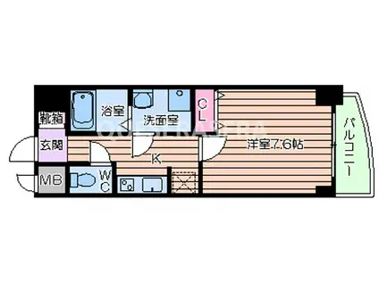 S-RESIDENCE HOMMACHIMARKS(1K/11階)の間取り写真