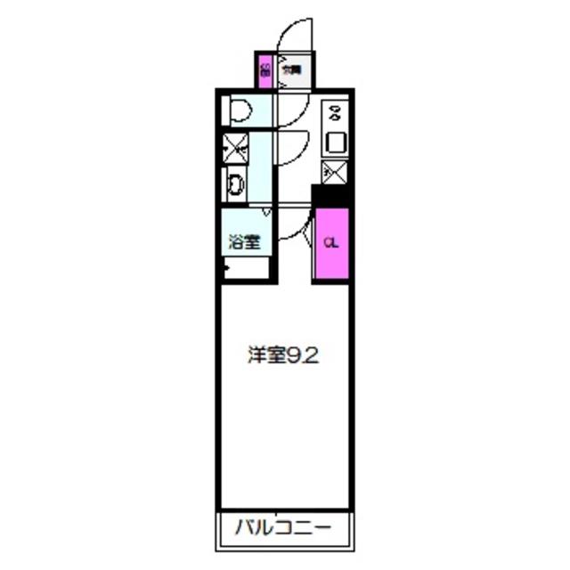 ララプレイス大阪城公園ノルド(1K/3階)の間取り写真