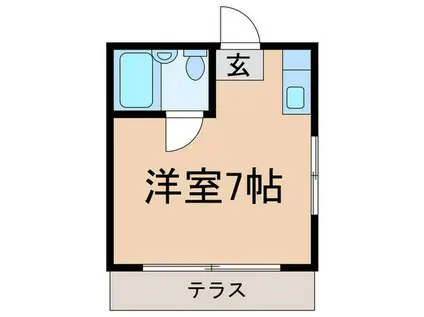 ヴィオラ セキ(ワンルーム/1階)の間取り写真