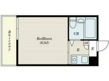 NKハイム(1K/1階)の間取り写真