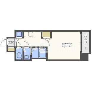 プレサンス梅田東アルファ(1K/10階)の間取り写真