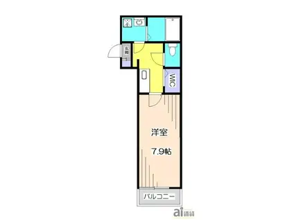 BESTSTAGE新狭山新狭山I(1K/1階)の間取り写真