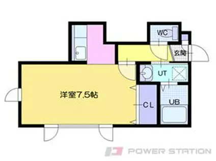 プレシャス文京台(1K/1階)の間取り写真