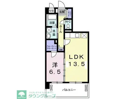 クラン モラ(1LDK/5階)の間取り写真