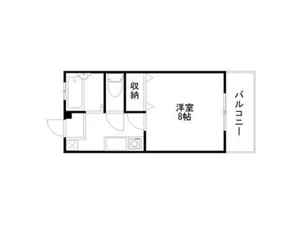 NCハイツ(1K/2階)の間取り写真