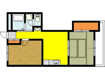 ビルズネットビル(2DK/3階)の間取り写真