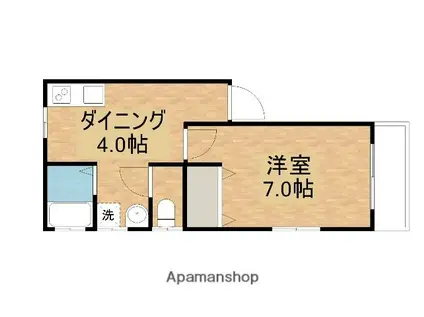 リーベンハウスZ 8番館(1DK/1階)の間取り写真