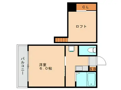 三島マンション(3DK/1階)の間取り写真