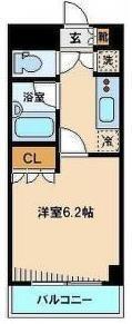 キャッスルステージ東池袋(1K/7階)の間取り写真