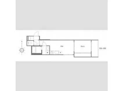 アプトエル(1LDK/1階)の間取り写真
