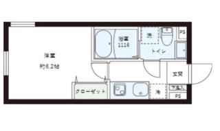 レピュア目黒本町レジデンス 2階(1K/2階)の間取り写真