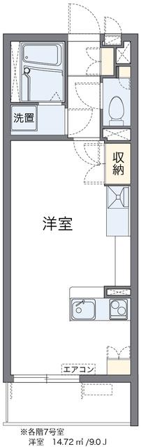 レオネクストコントワール御影弓場(ワンルーム/4階)の間取り写真