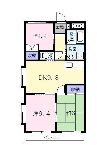 ファイブアイランドI(3LDK/1階)の間取り写真