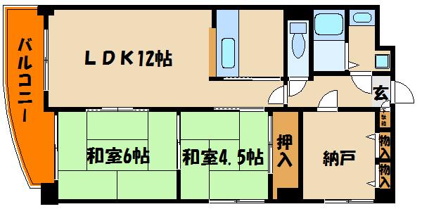 LOCO HOUSE小久保(3LDK/2階)の間取り写真