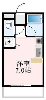 ソフィビル(ワンルーム/4階)の間取り写真
