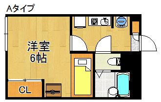 レオパレスPISTAC(1K/2階)の間取り写真