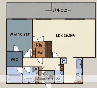 百道タワー(1LDK/25階)の間取り写真