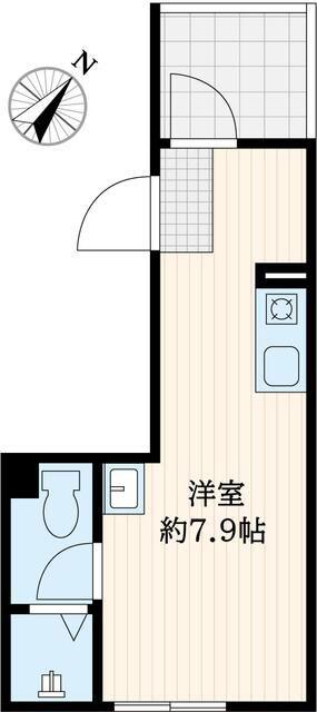 CANAL PLACE月島(ワンルーム/4階)の間取り写真
