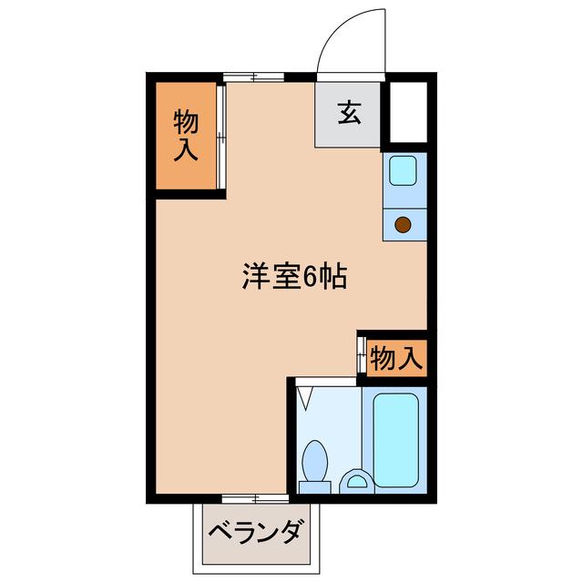 NOAHI(ワンルーム/3階)の間取り写真