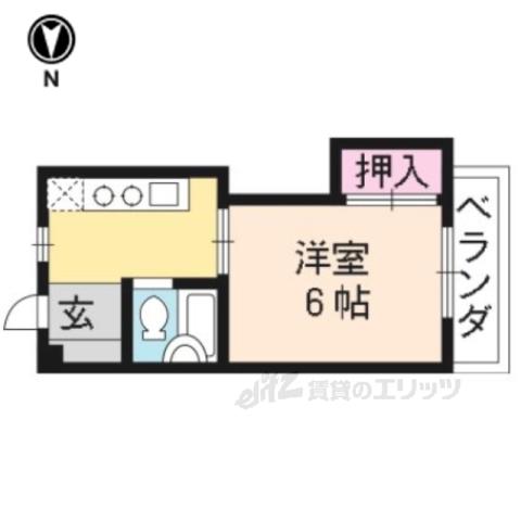 ステイ5391(1K/2階)の間取り写真