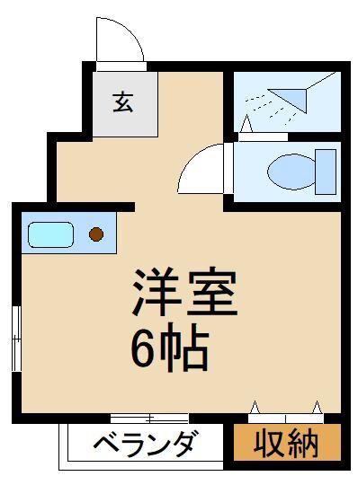 ホーム21 新之栄(ワンルーム/4階)の間取り写真