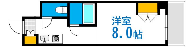 サンコート大手町(1K/3階)の間取り写真