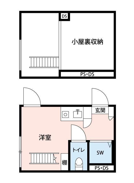 KULA不動前(ワンルーム/2階)の間取り写真