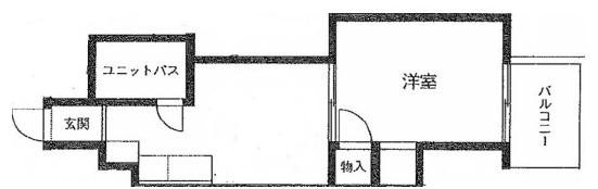 戸田家駒込マンション(1DK/5階)の間取り写真