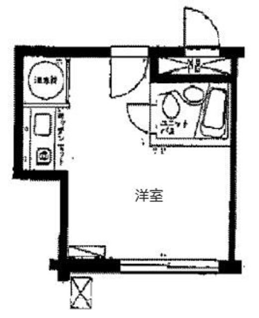 プライム赤坂(ワンルーム/1階)の間取り写真