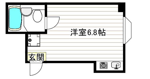 MTKビル(ワンルーム/4階)の間取り写真