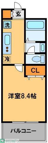 新千葉小川マンション(1K/1階)の間取り写真
