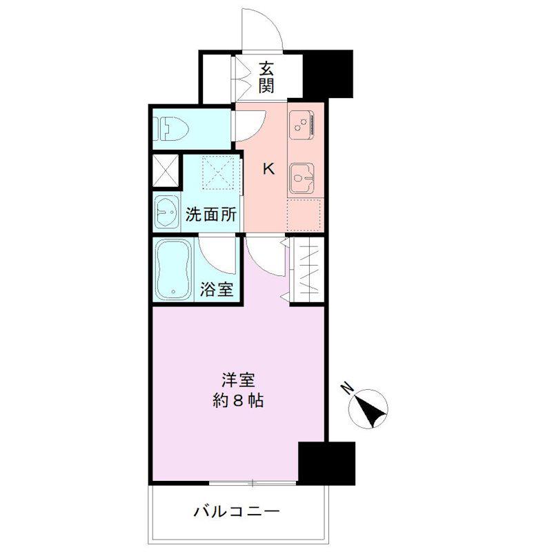 S-FORT新潟白山公園(1K/5階)の間取り写真