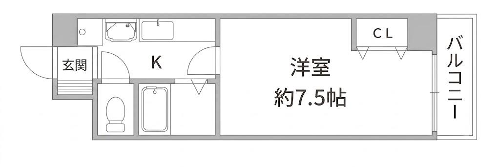 ROUTE2(1K/3階)の間取り写真