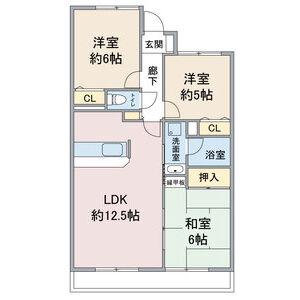 グランドメゾン徳重(3LDK/1階)の間取り写真