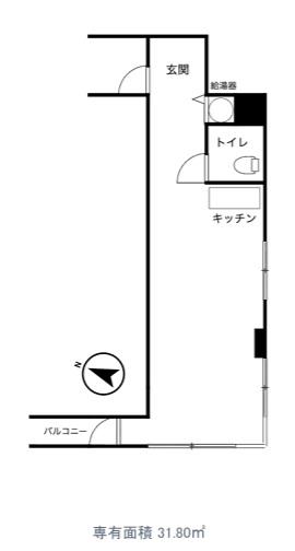 赤坂山王プラザ(ワンルーム/4階)の間取り写真