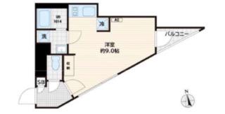 トリエールEBISU 2階(ワンルーム/2階)の間取り写真