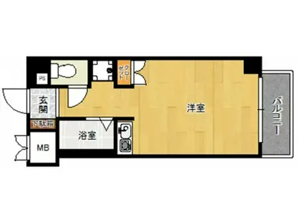 フォルム小倉南弐番館(ワンルーム/3階)の間取り写真