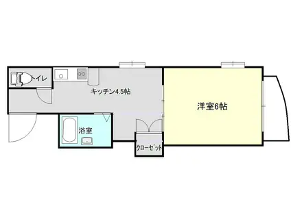 サンシャイン小泉(1K/3階)の間取り写真