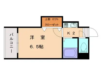 TM奈多アネックス(1K/3階)の間取り写真