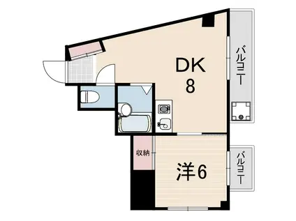 メゾンTAKATA(ワンルーム/4階)の間取り写真