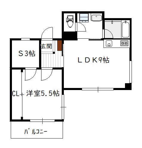 マトリックス(1SLDK/4階)の間取り写真