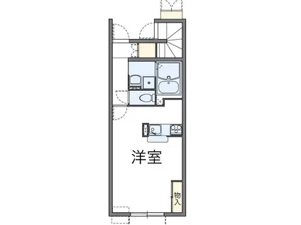 レオネクストHIRO III(1K/1階)の間取り写真